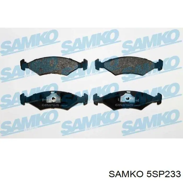 Передние тормозные колодки 5SP233 Samko