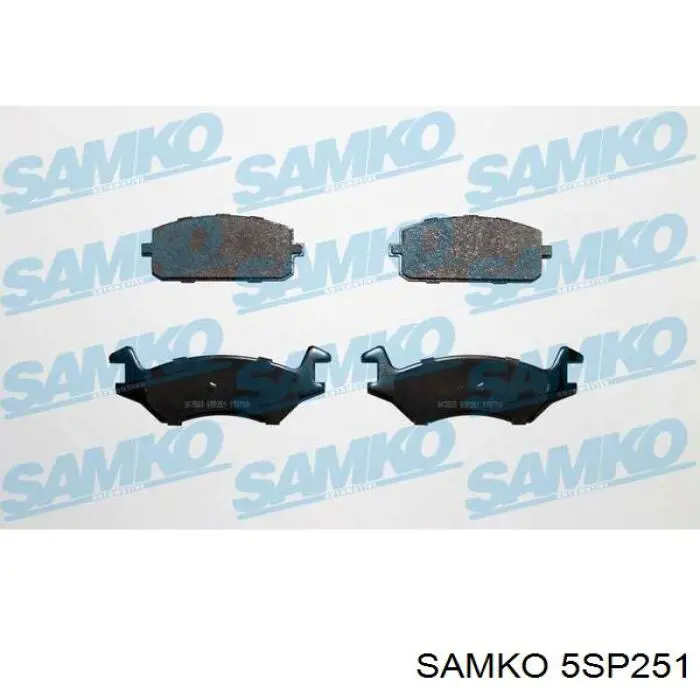 Передние тормозные колодки 5SP251 Samko