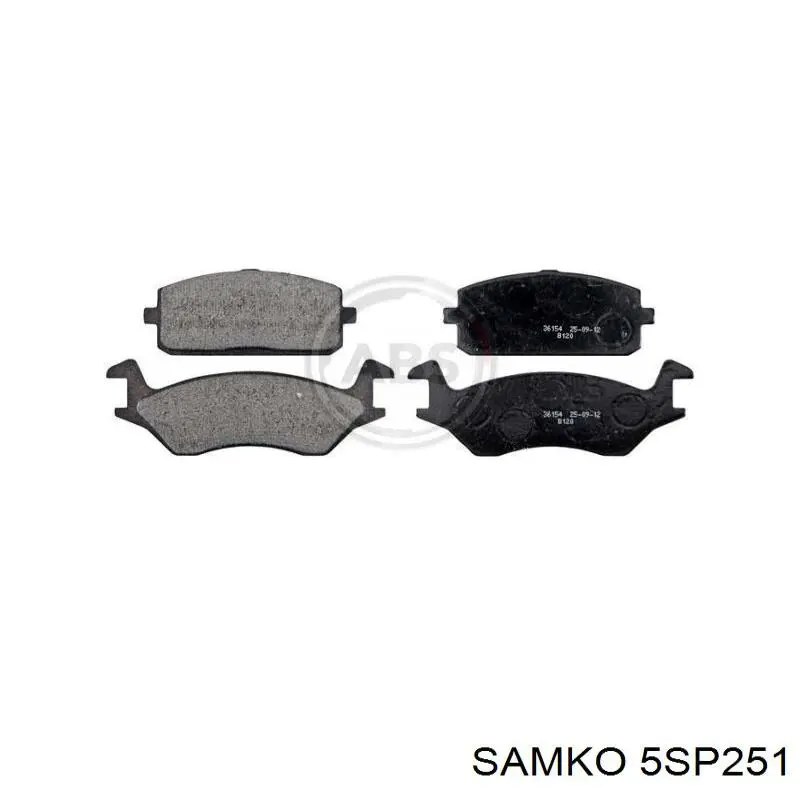 Колодки Samko 5SP251 цена, от 18.92 USD