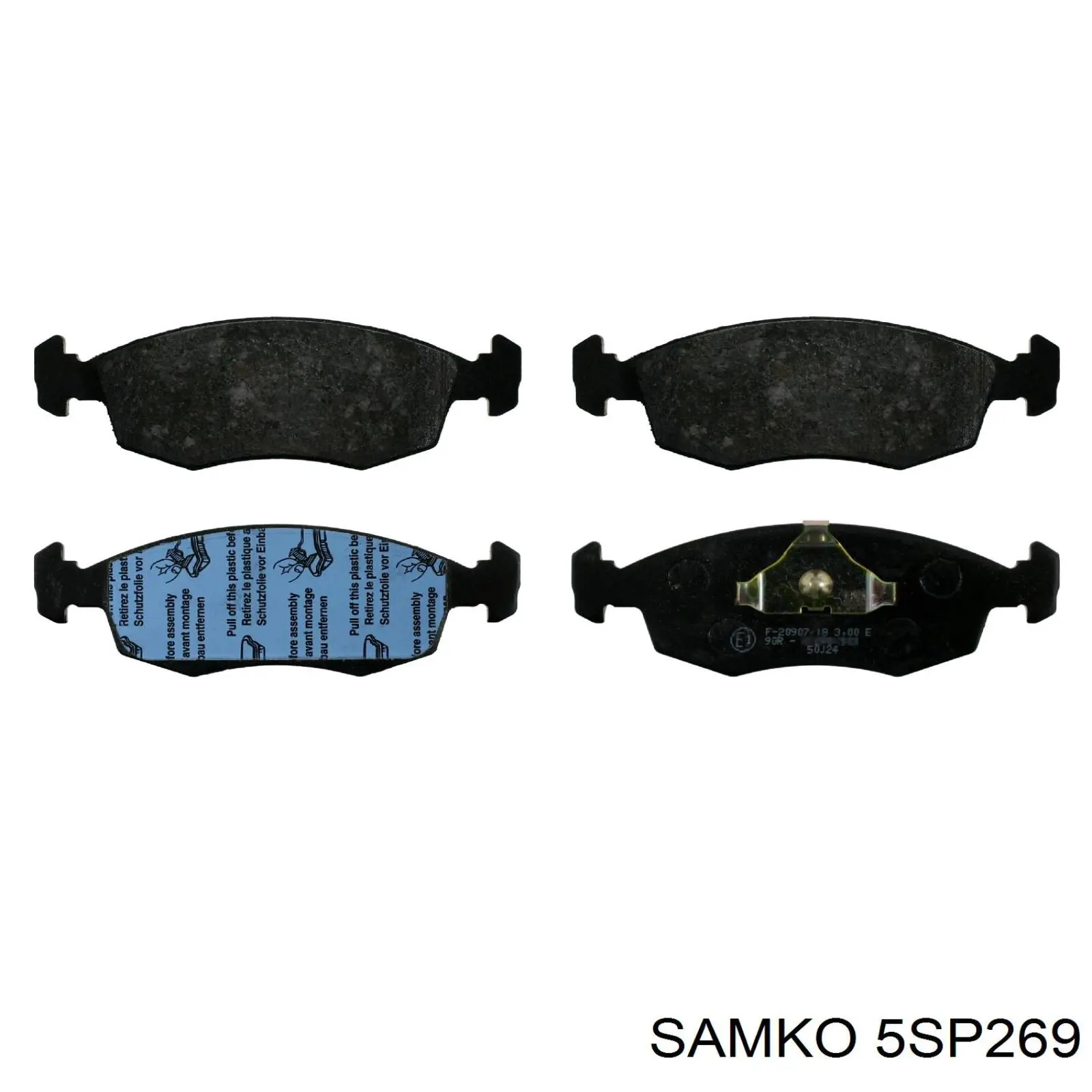 5SP269 Samko передние тормозные колодки