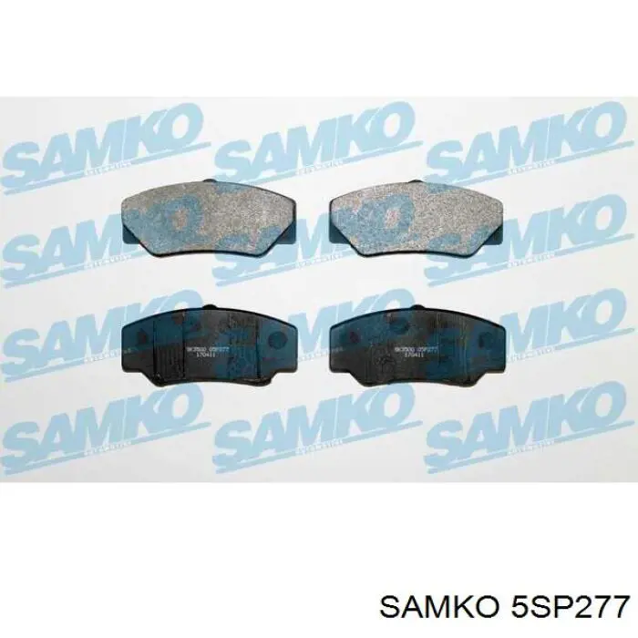 5SP277 Samko колодки тормозные передние дисковые