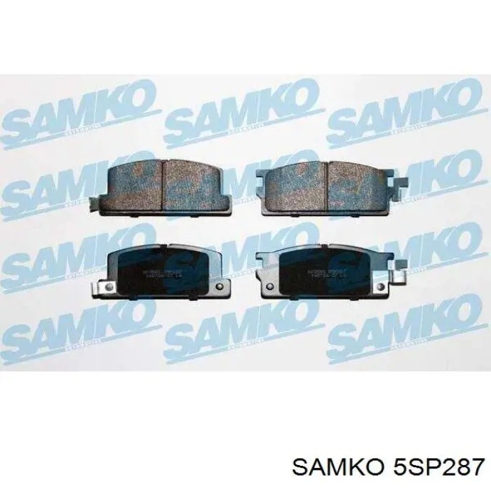 5SP287 Samko колодки тормозные передние дисковые
