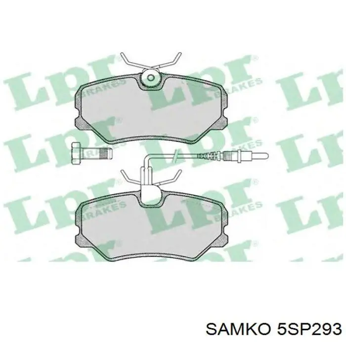 Купить 5SP293 Samko Колодки тормозные