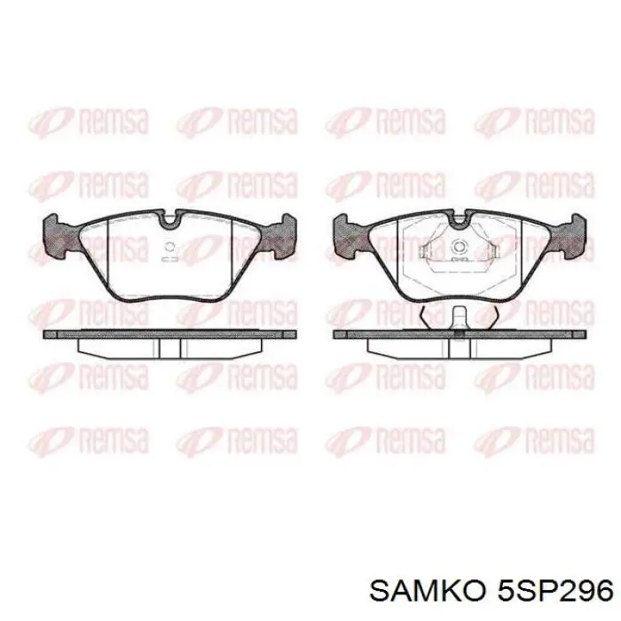 Колодки Samko 5SP296 цена, от 18.63 USD