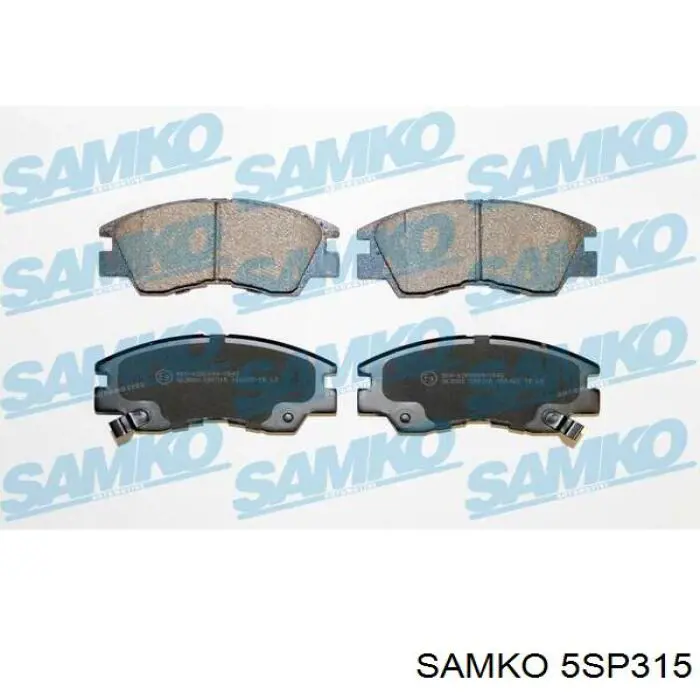 Передние тормозные колодки 5SP315 Samko