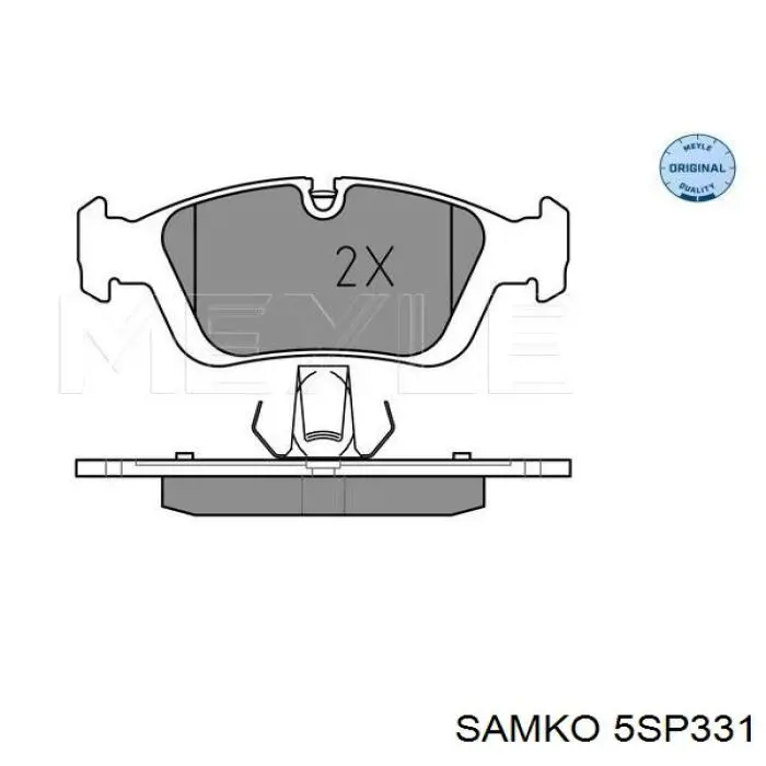 Передние тормозные колодки 5SP331 Samko