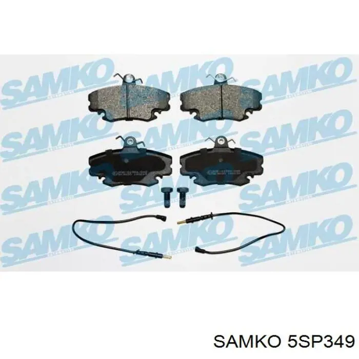 5SP349 Samko колодки тормозные передние дисковые