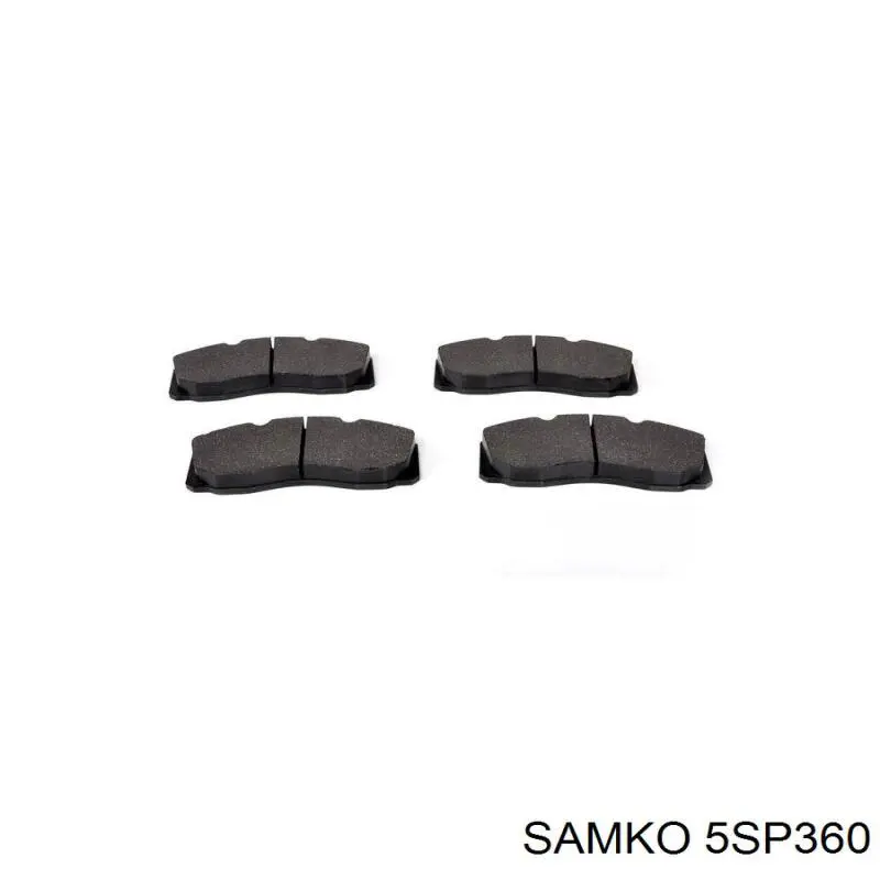 Колодки дисковые  Samko 5SP360 цена, от 27.75 USD