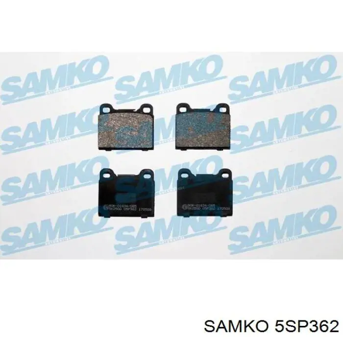 5SP362 Samko колодки тормозные задние дисковые