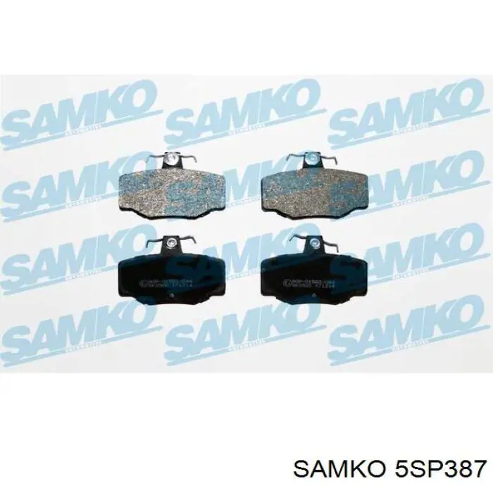 Задние тормозные колодки 5SP387 Samko