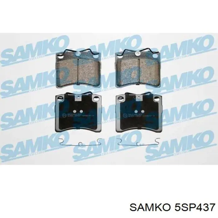 Передние тормозные колодки 5SP437 Samko