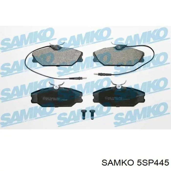 5SP445 Samko колодки тормозные передние дисковые