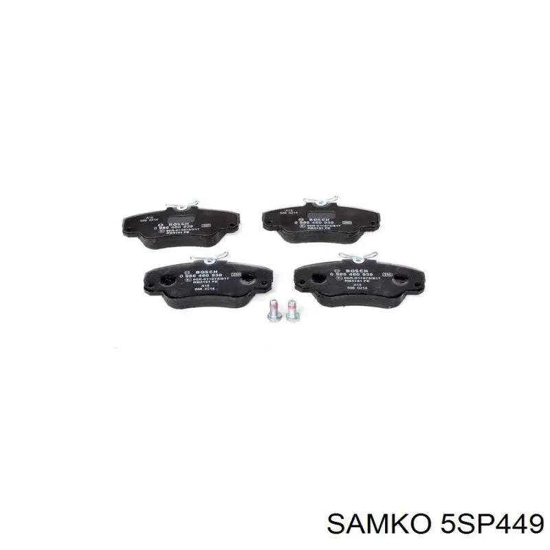 Купить 5SP449 Samko Колодки тормозные