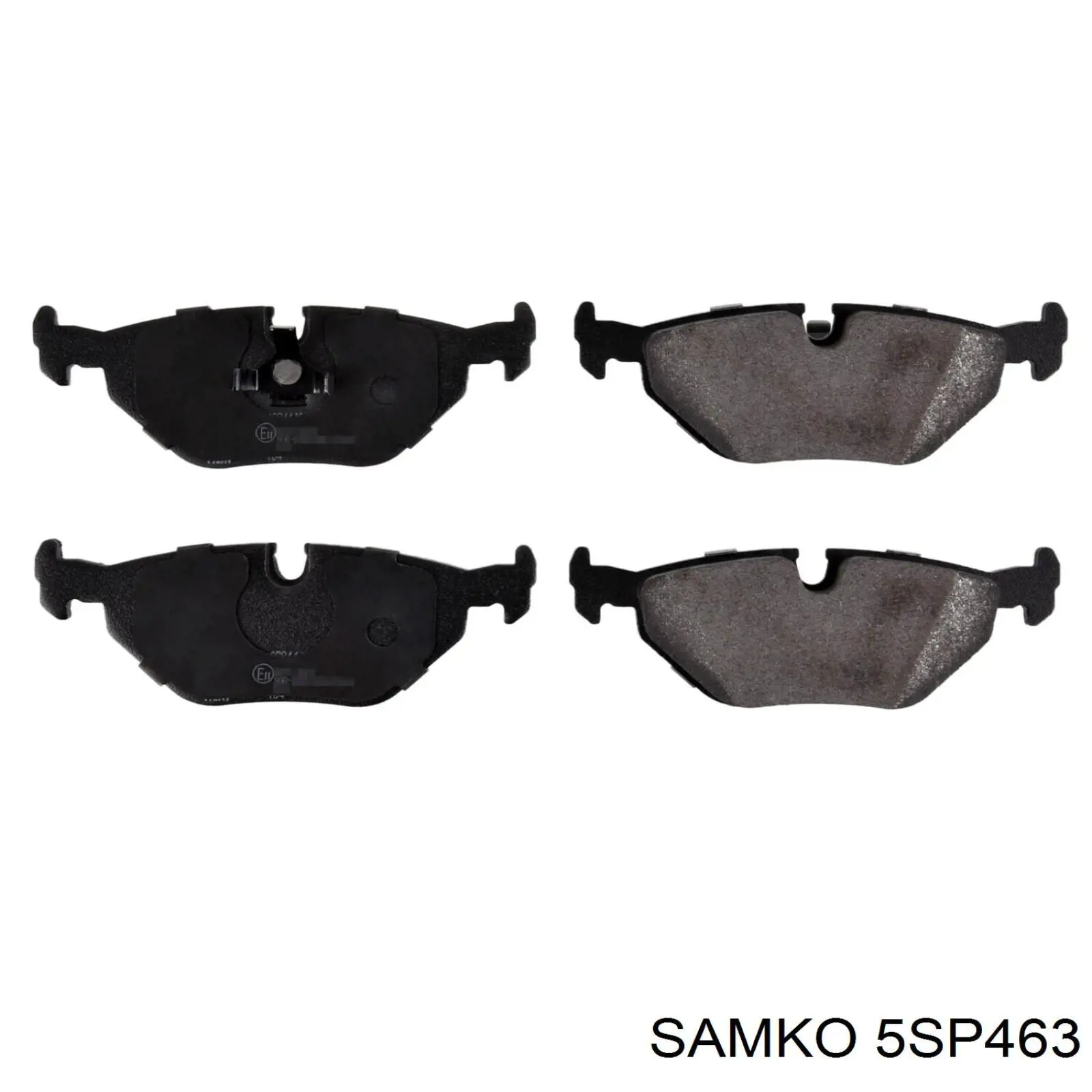 Купить 5SP463 Samko Колодки тормозные задние, дисковые