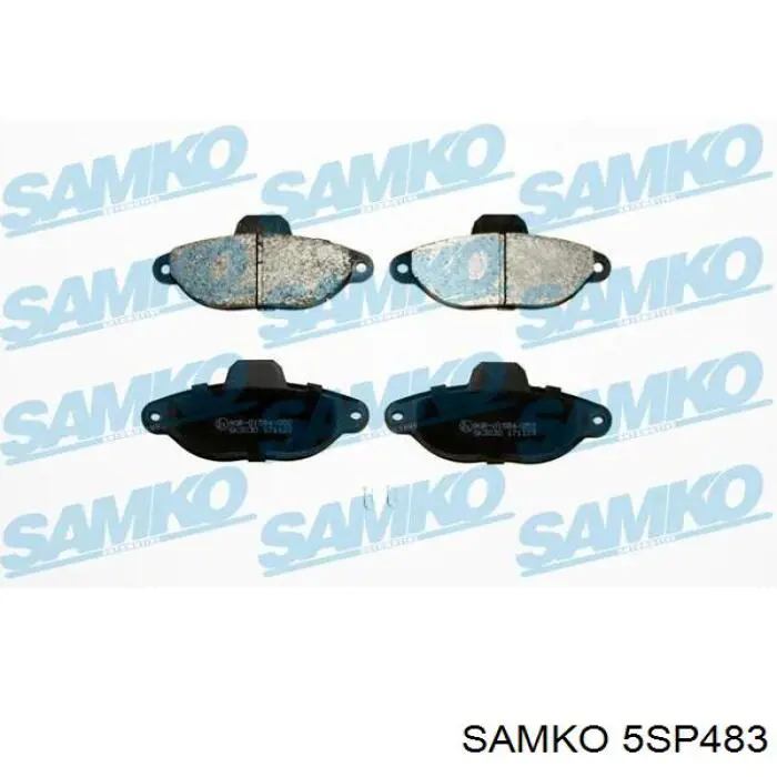 5SP483 Samko колодки тормозные передние дисковые