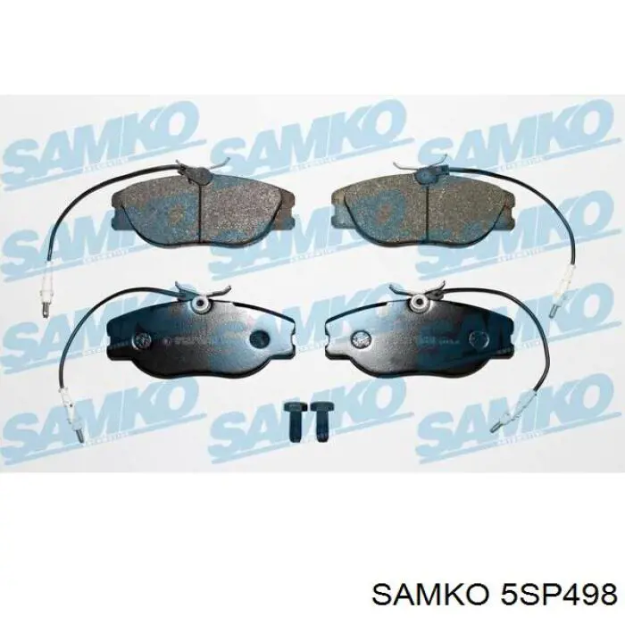 5SP498 Samko колодки тормозные передние дисковые