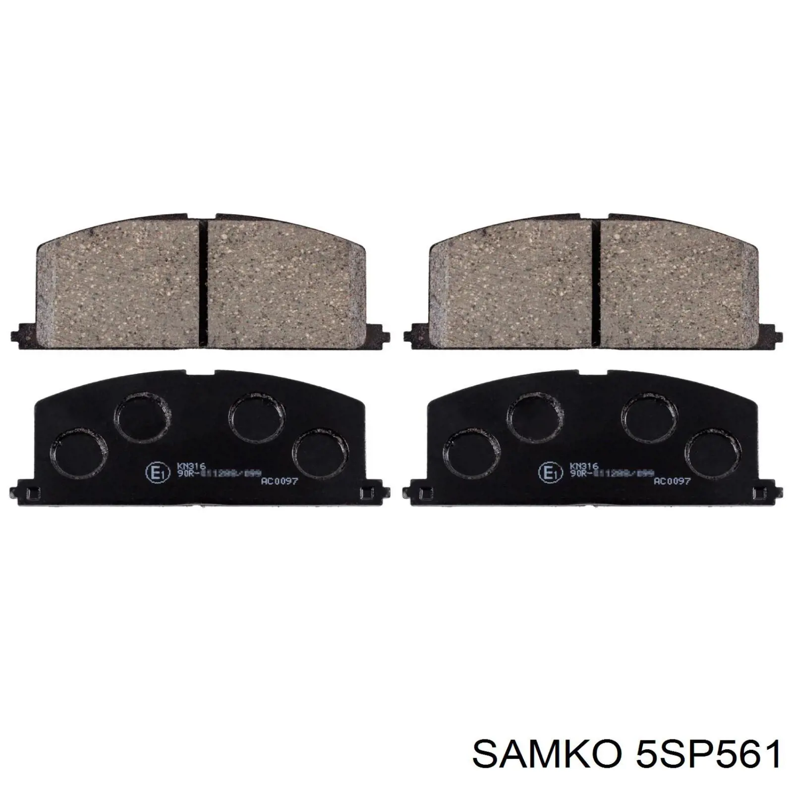 Купить 5SP561 Samko Колодки тормозные