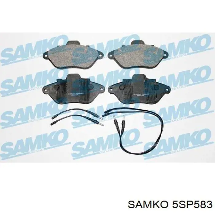 5SP583 Samko колодки тормозные передние дисковые