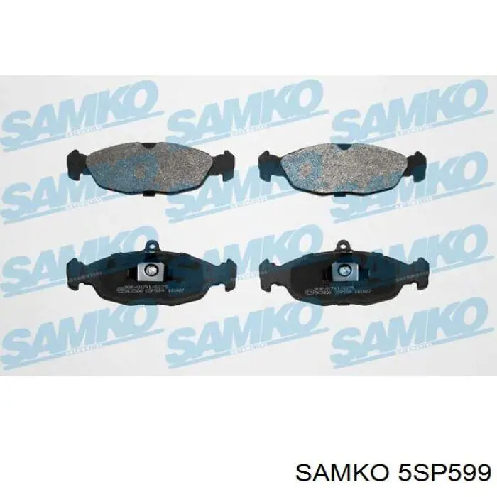 Передние тормозные колодки 5SP599 Samko