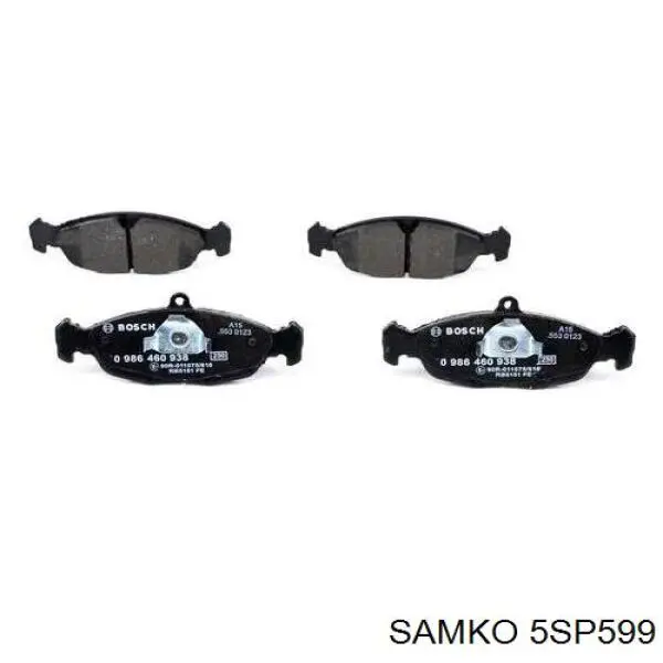 Купить 5SP599 Samko Колодки тормозные