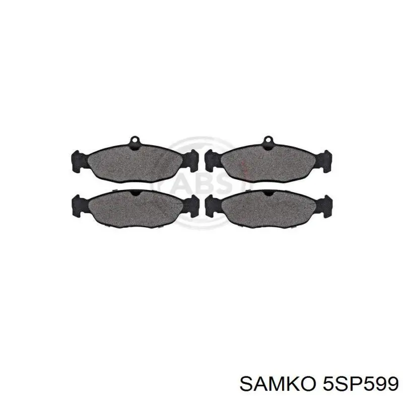 Колодки Samko 5SP599 цена, от 11.03 USD