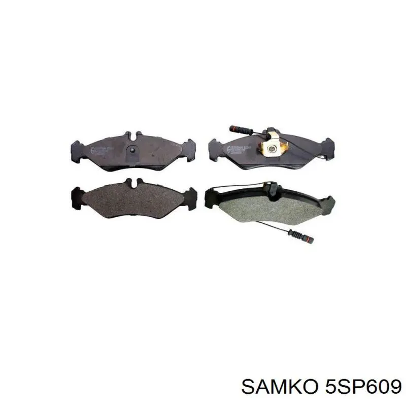 Колодки дисковые  Samko 5SP609 цена, от 14.60 USD