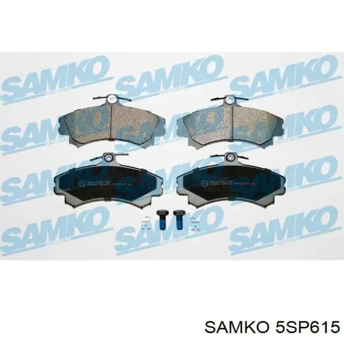 5SP615 Samko колодки тормозные передние дисковые