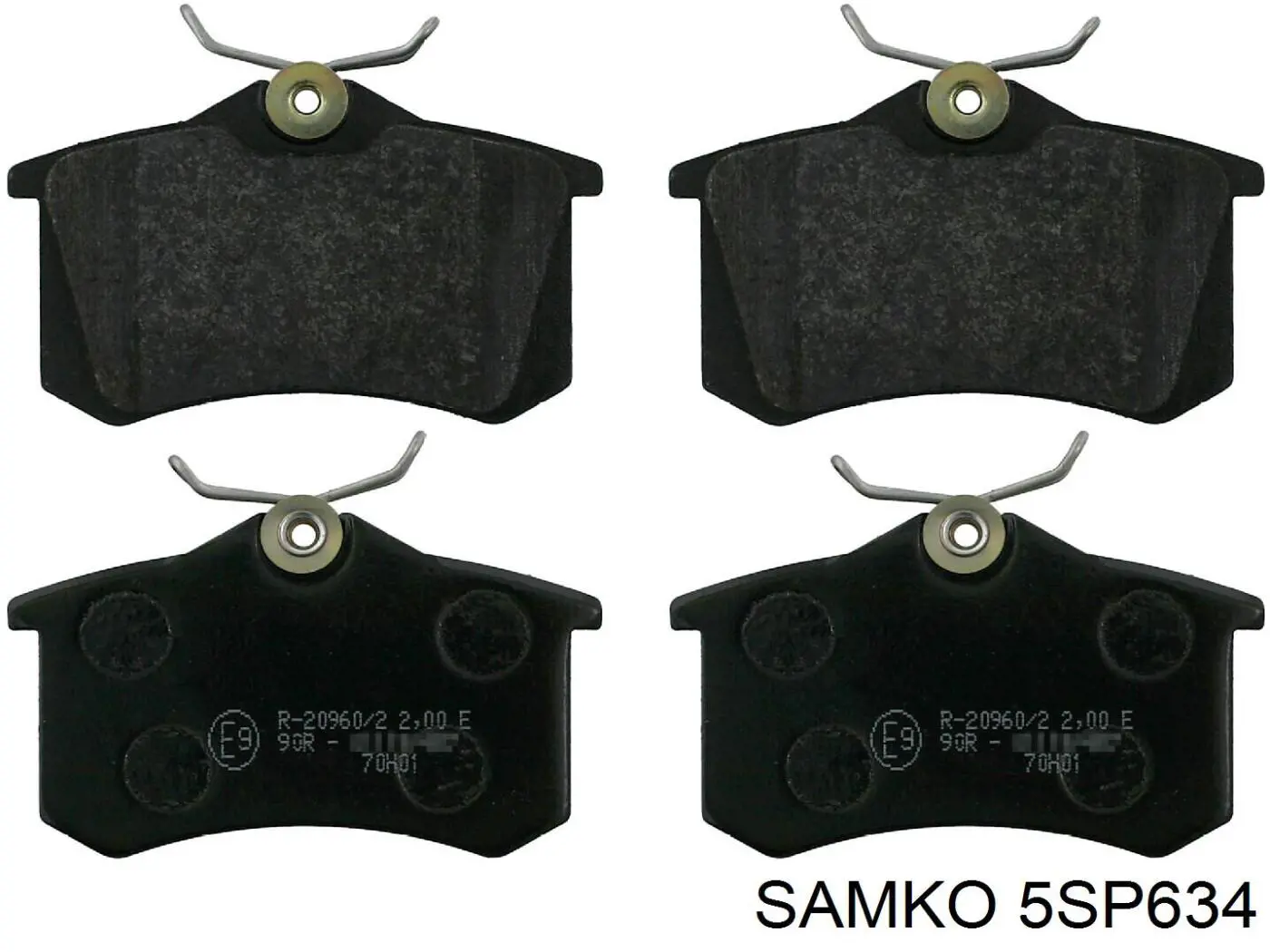 Колодки дисковые  Samko 5SP634 цена, от 12.32 USD