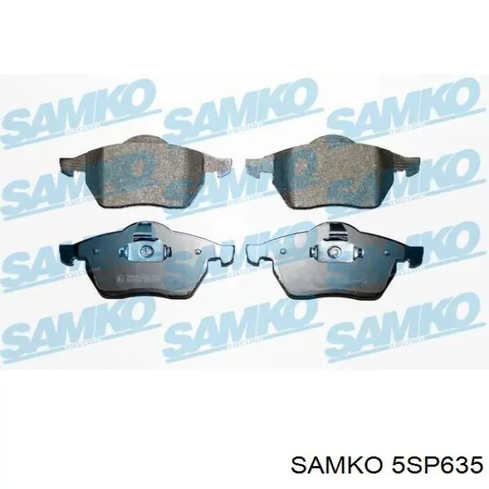 Передние тормозные колодки 5SP635 Samko