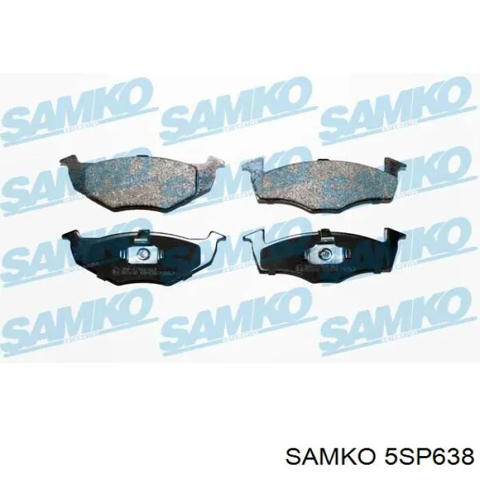 Передние тормозные колодки 5SP638 Samko