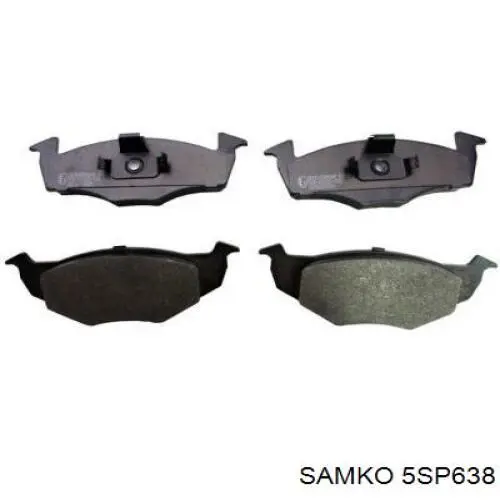 Колодки передні 5SP638 Samko