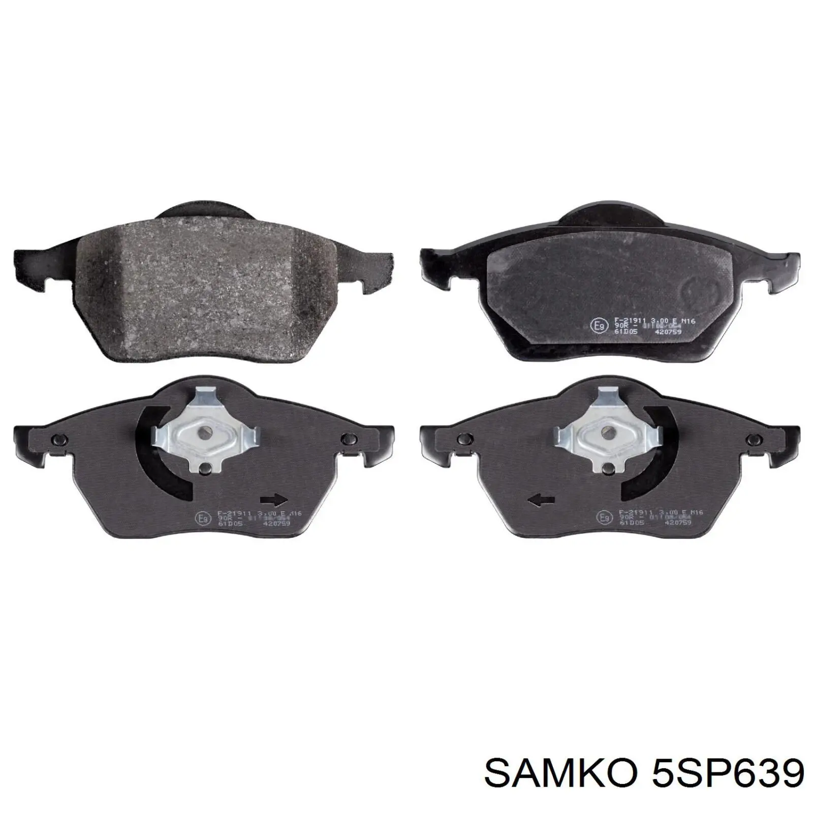 Купить 5SP639 Samko Колодки тормозные