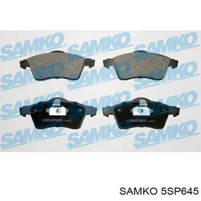 5SP645 Samko колодки тормозные передние дисковые