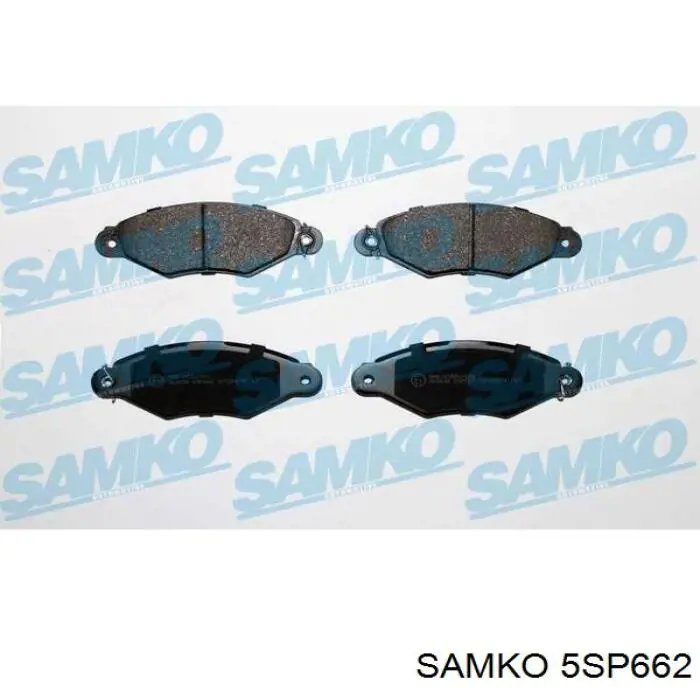 Передние тормозные колодки 5SP662 Samko