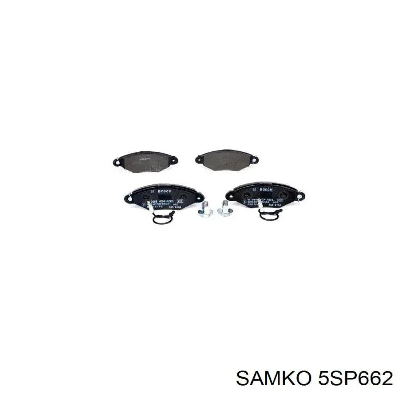 Колодки Samko 5SP662 цена, от 15.23 USD