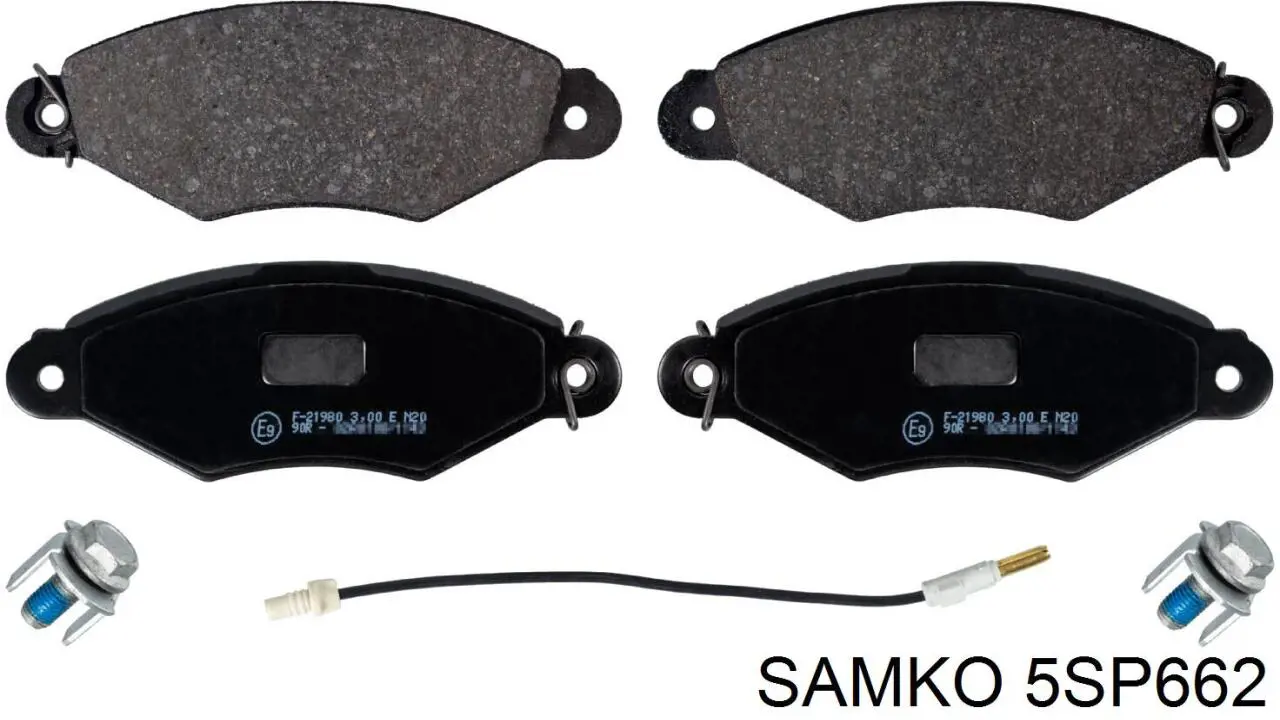 Купить 5SP662 Samko Колодки тормозные
