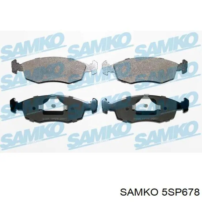 Передние тормозные колодки 5SP678 Samko