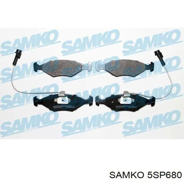 5SP680 Samko колодки тормозные передние дисковые