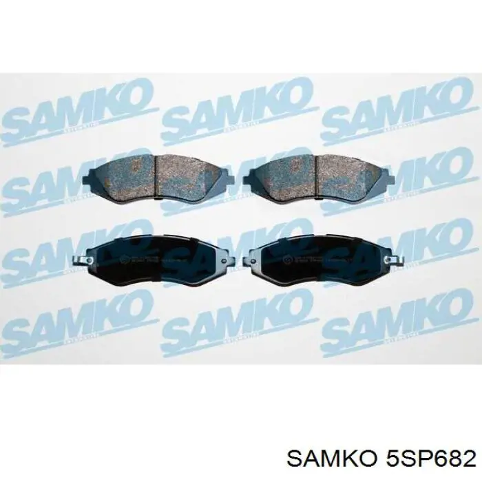 Передние тормозные колодки 5SP682 Samko