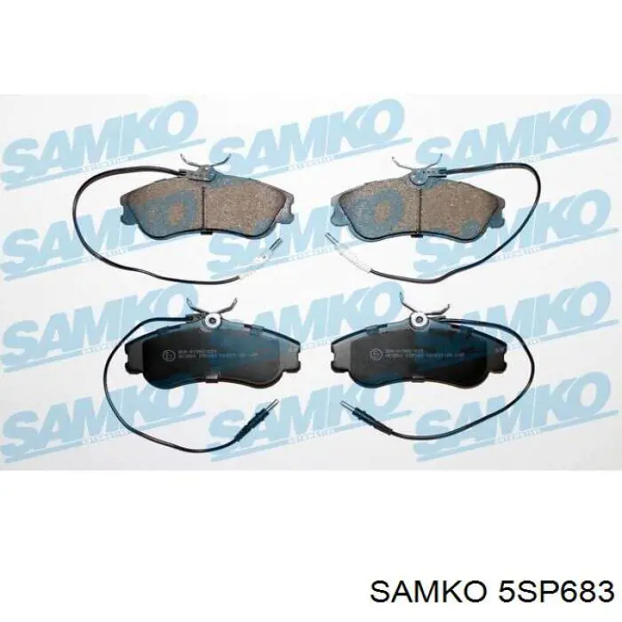 Передние тормозные колодки 5SP683 Samko