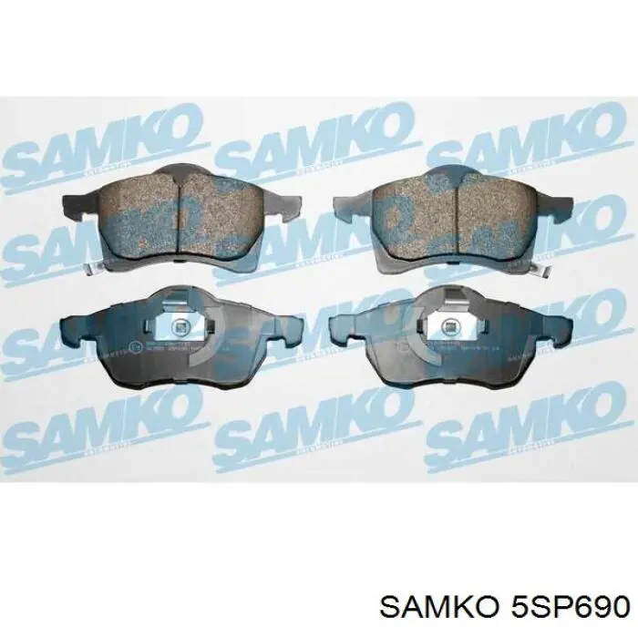 Передние тормозные колодки 5SP690 Samko