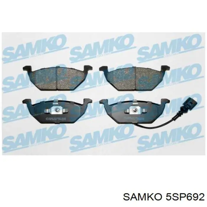 Передние тормозные колодки 5SP692 Samko