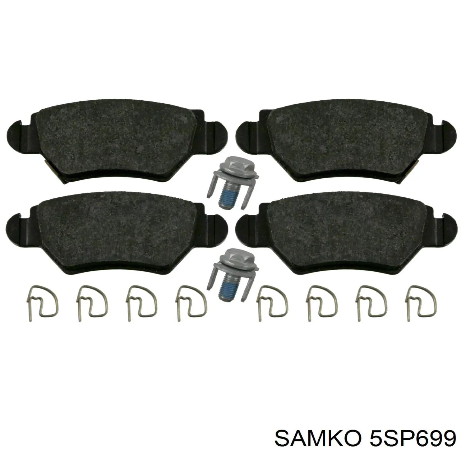 Колодки дисковые  Samko 5SP699 цена, от 13.23 USD