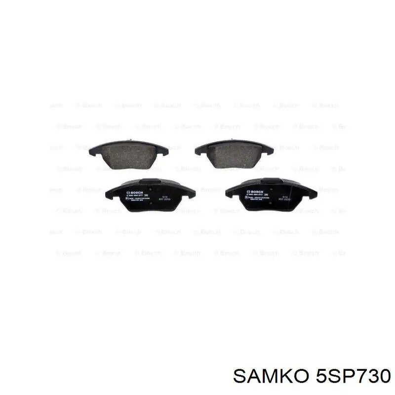 Передние тормозные колодки 5SP730 Samko