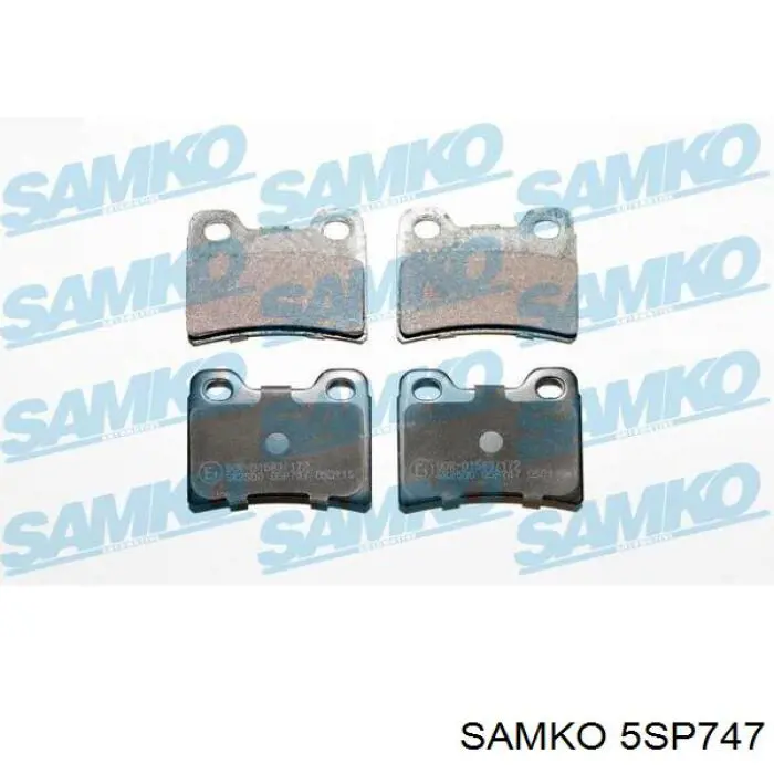 5SP747 Samko колодки тормозные задние дисковые