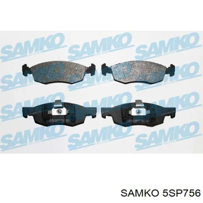 Колодки Samko 5SP756 цена, от 15.64 USD