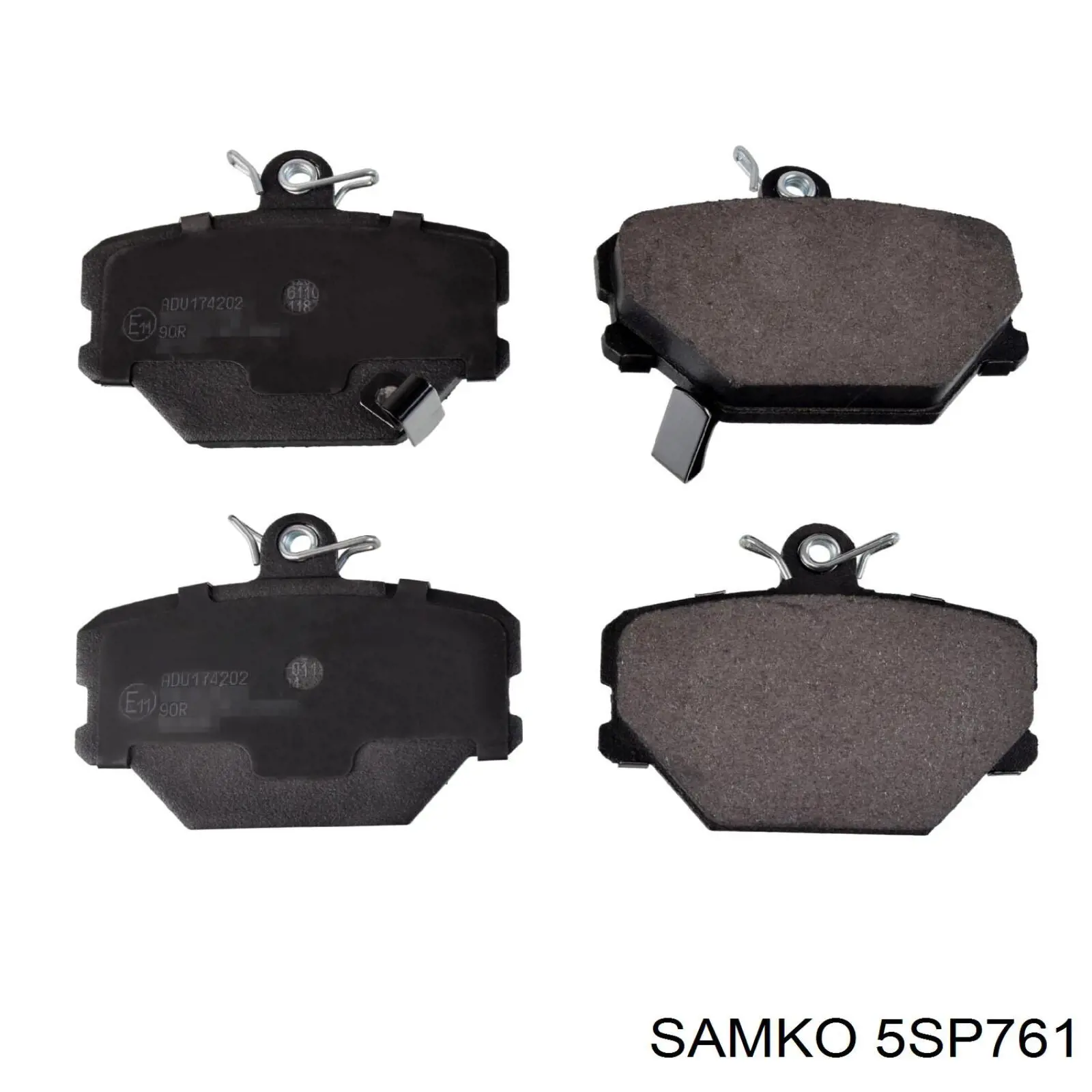 Передние тормозные колодки 5SP761 Samko