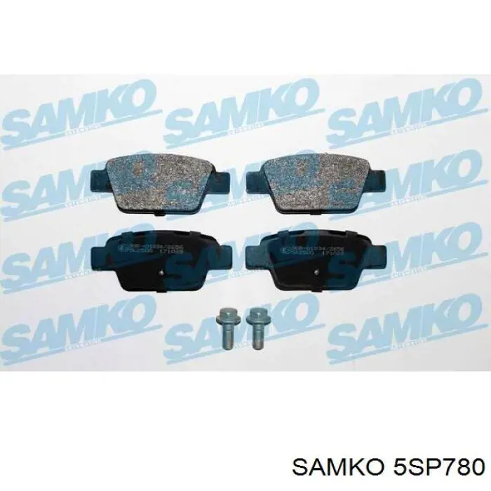 5SP780 Samko колодки тормозные задние дисковые
