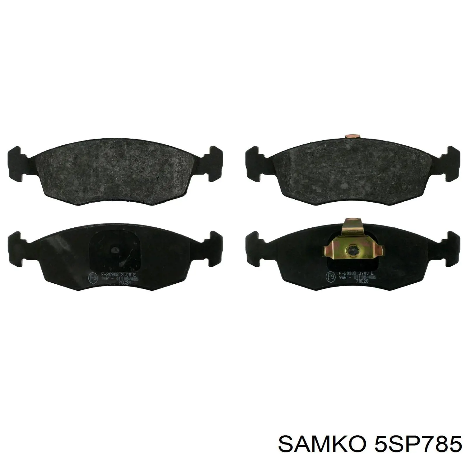 Передние тормозные колодки 5SP785 Samko