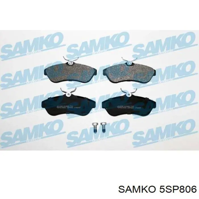 Передние тормозные колодки 5SP806 Samko